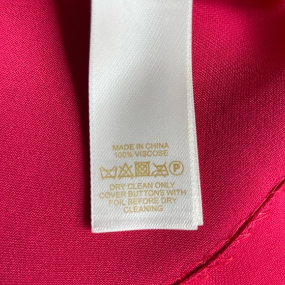 NWOT Kate Spade Log Sleeve Ruffle Blouse "Live Colourfully" / Size 2 - Picture 8 of 8